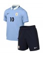 Billige Uruguay Giorgian de Arrascaeta #10 Hjemmedraktsett Barn VM 2026 Kortermet (+ Korte bukser)